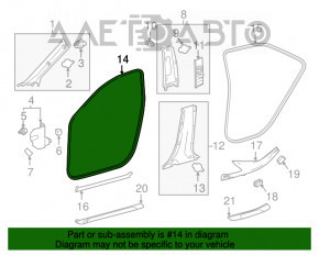 Garnitura de ușă față stânga Toyota Camry v70 18-