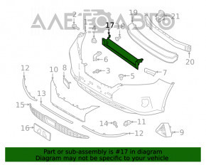 Jaluzele deflectorului radiatorului Nissan Murano z52 15- cu motoras