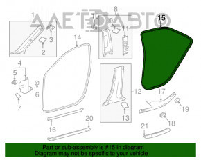 Garnitura de ușă spate stânga Toyota Camry v70 18-