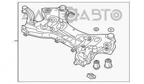 Bara de protecție față Hyundai Tucson 16-18 AWD