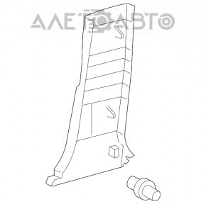 Capacul stâlpului central stânga jos pentru Lexus GS300 GS350 GS430 GS450h 06-07, piele bej