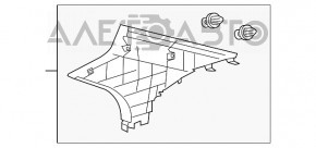 Capacul spate al barei superioare dreapta Lexus IS 14-20 gri.