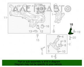 Capacul de bara fata stanga pentru Hyundai Tucson 16-20