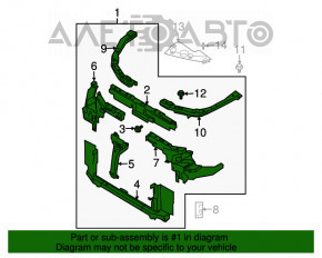 Televizor panou radiator asamblat Nissan Murano z50 03-08