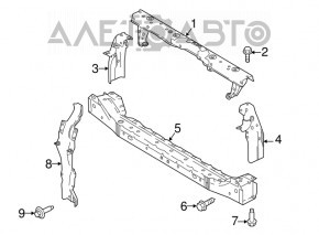 Bara de blocare a capotei Nissan Leaf 13-17 nouă originală OEM