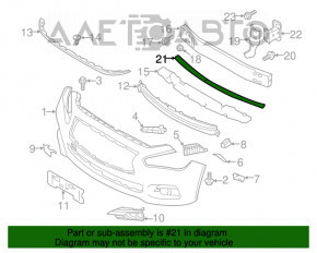 Suportul de montare a amplificatorului de bara fata pentru Infiniti Q50 14- OEM original nou