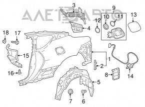 Grila de ventilatie dreapta Toyota Prius 2004-2009, mica, noua, originala OEM