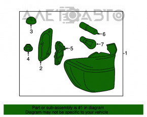 Lampa exterioară aripă dreapta BMW X5 E70 11-13 restul