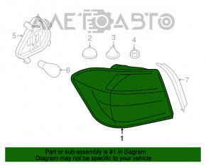 Lampa exterioară aripă stângă BMW 3 F30 12-15