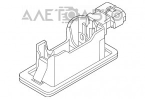 Lumină număr ușă portbagaj stânga BMW X5 E70 07-13 nou original OEM