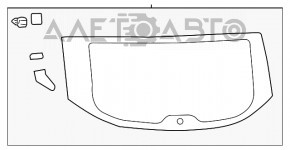 Стекло заднее двери багажника Subaru XV Crosstrek 13-17 тонировка