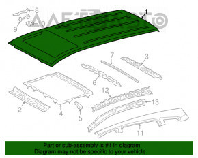 Acoperiș metalic pentru Toyota Rav4 13-15 cu trapă