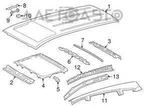 Acoperiș metalic pentru Toyota Rav4 13-15 cu trapă