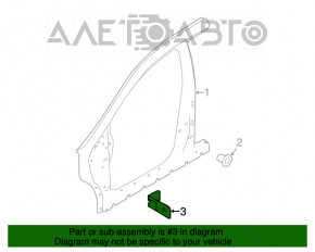 Suport aripi dreapta jos Nissan Murano z52 15-