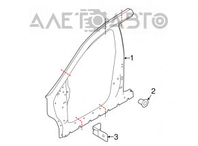 Suport aripi dreapta jos Nissan Murano z52 15-