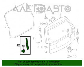 Capac usa portbagaj dreapta Subaru Forester 14-18 SJ