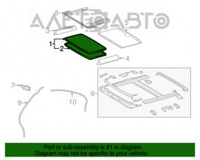 Geamul panoramic pentru Lexus IS250 IS300 IS350 06-13