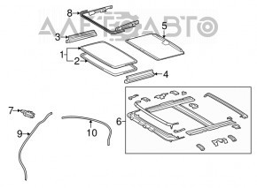 Geamul panoramic pentru Lexus IS250 IS300 IS350 06-13