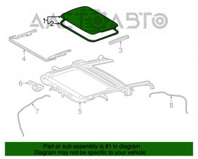 Стекло люка Toyota Prius 50 16-