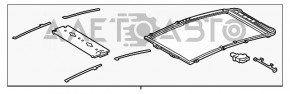 Geam panoramic asamblat pe Toyota Prius V 12-17