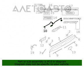 Кнопка открытия двери багажника Subaru Impreza 5d 17-19 keyless