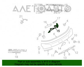 Кнопка открытия двери багажника Subaru Forester 14-18 SJ