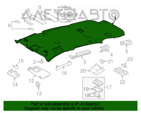 Обшивка потолка Toyota Rav4 13-18 без люка