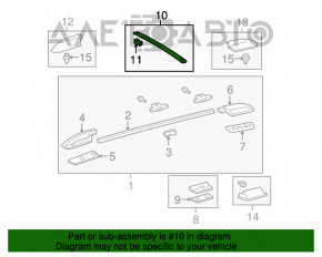 Balustradele transversale Toyota Sequoia 08-16 au vopseaua cojită