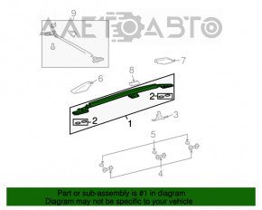 Balustrade longitudinale Lexus GX470 03-09