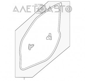 Уплотнитель двери передней правой Subaru Forester 19- SK