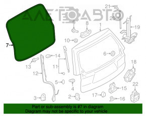 Уплотнитель резина двери багажника Subaru Forester 14-18 SJ