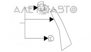 Garnitura usi, lateral spate stanga spate Subaru Forester 19- SK nou original OEM