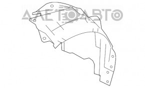 Bara de protecție față stânga Infiniti Q50 14- partea din spate nouă originală OEM