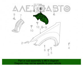 Aripa fata dreapta spate Infiniti FX35 FX45 03-08