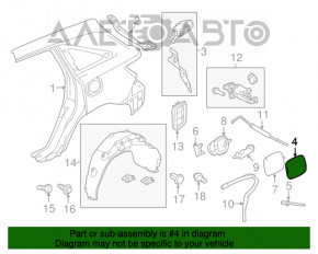 Capacul rezervorului de combustibil Acura MDX 14-20