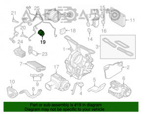 Actuator motor pentru acționarea sistemului de încălzire și aer condiționat pentru Mini Cooper Clubman R55 07-14.