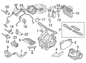 Corpul de încălzire goale Mini Cooper Clubman R55 07-14