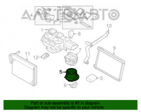 Motorul ventilatorului de încălzire pentru BMW 335i e92 07-13