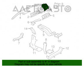 Tubulatura de aer stânga pentru BMW X5 E70 07-13