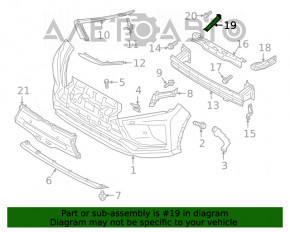 Suportul de bara fata dreapta Mitsubishi Eclipse Cross 18- original OEM nou.