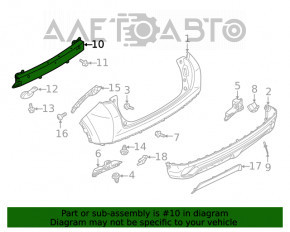 Amplificatorul de bara spate Mitsubishi Eclipse Cross 18-