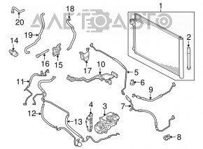 Supapa sistem de racire BMW X5 F15 14-18 nou original OEM