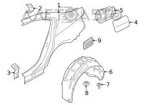 Scut de ventilație stânga BMW 3 G20 19-