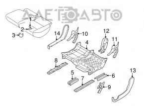 Rândul din spate al locurilor 2 al unui Subaru B10 Tribeca