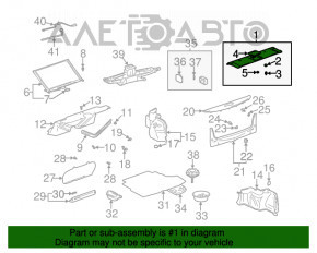 Raftul din spate pentru Lexus ES300 ES330