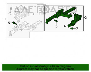 Bara de protecție față stânga Kia Sorento 16-20