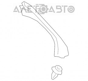 Decorație deschidere portbagaj, interior dreapta Toyota Camry v70 18 - nou original OEM