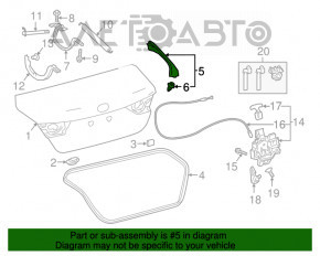 Capacul interior al portbagajului din partea dreapta Toyota Camry v70 18-