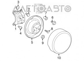 Capacul de rezervă Toyota Rav4 06-12