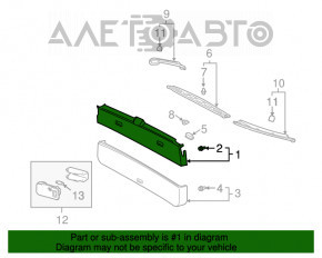 Обшивка двери багажника пластик верхняя Lexus RX300 RX330 RX350 RX400h 04-09 беж, царапины